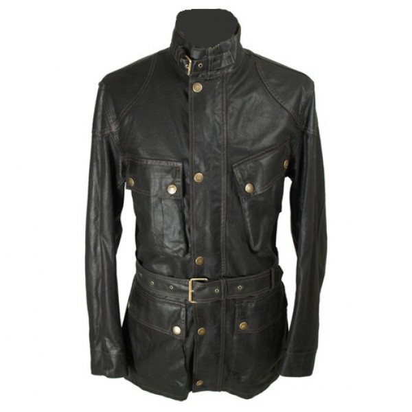 Handmade Classic Leather Jacket, Men's Genuine Will Smith Legend Biker ...